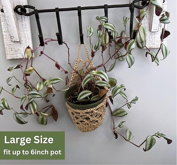 2PK Wall Planters for Indoor Plants, Macrame Plant Hanger | Wall Planter, Plant Hanger, Hanging Planter (2PK, for 6 inch Pot)-Ruum Studio Home