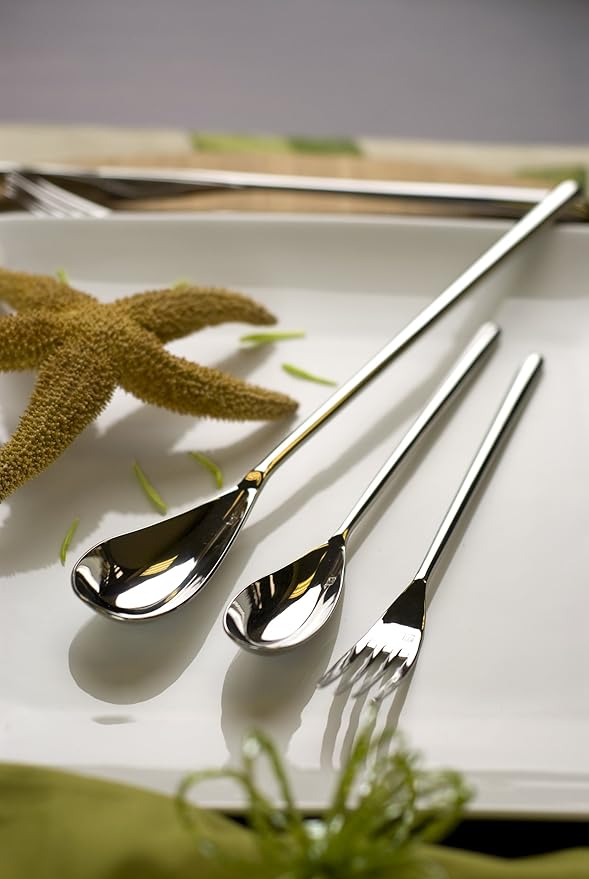 FORTESSA Dragonfly 18/10 Stainless Steel Flatware, 20 Piece Place Setting With Table Knives, Forks and Spoons (Service For 4), Dishwasher Safe, Polished-Ruum Studio Home