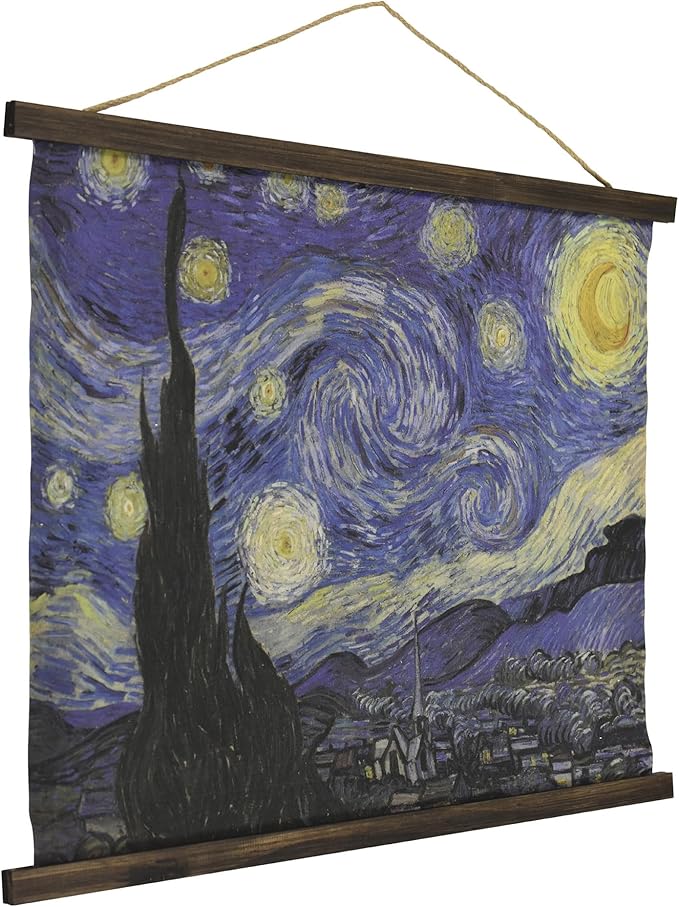 American Art Decor The Starry Night Over the Rhone Tapestry Wall Art by Vincent van Gogh-Ruum Studio Home