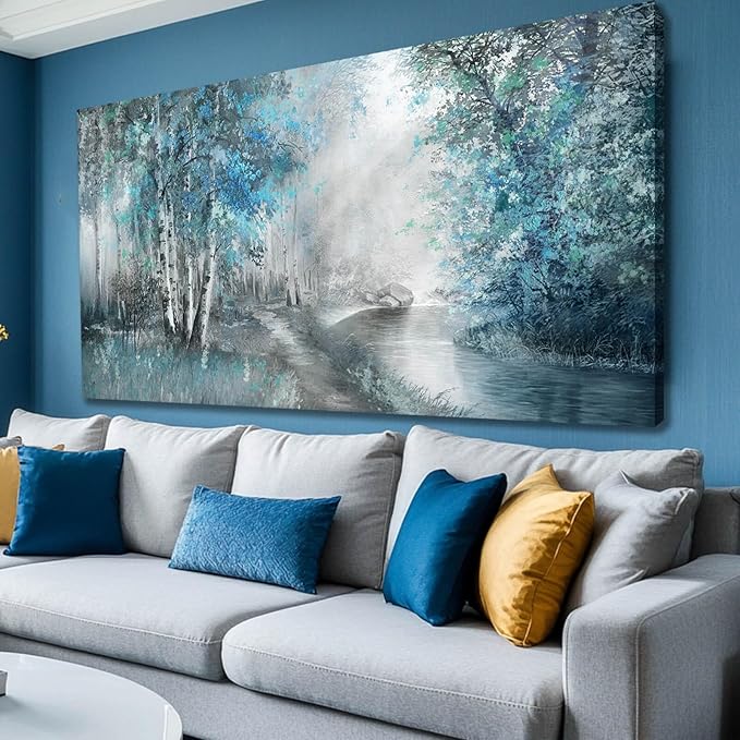 SOUGUAN Forest Pictures for Wall Canvas Art 30"x60" Plant Wall Decor Tree Artwork Painting Natural Decorations for Dining Room, Bedroom, Home Office, Kitchen-Ruum Studio Home