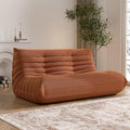 Bean Bag Chair, Loveseat Fireside Chair Bean Bag Sofa Large Bean Bag Chair for Adults, 2 Seater Bean Bag Chairs for Teens with High Density Comfortable Foam, Bean Bag for Living Room, Bedroom (Orange)-Ruum Studio Home