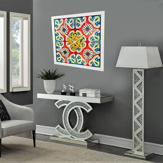 The Gears Clock Wall Clock Italy Collection with Moving Gears (Furore, 24 inches (60 cm))-Ruum Studio Home