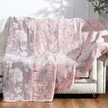 jinchan Boho 100% Cotton Muslin Twin Size 50x60 Inches Blanket Lightweight 4-Layer Quilted Soft Pink Red Floral Throw Blanket Reversible Comfy Flower Breathable All Seasons Couch Bedroom Decor-Ruum Studio Home