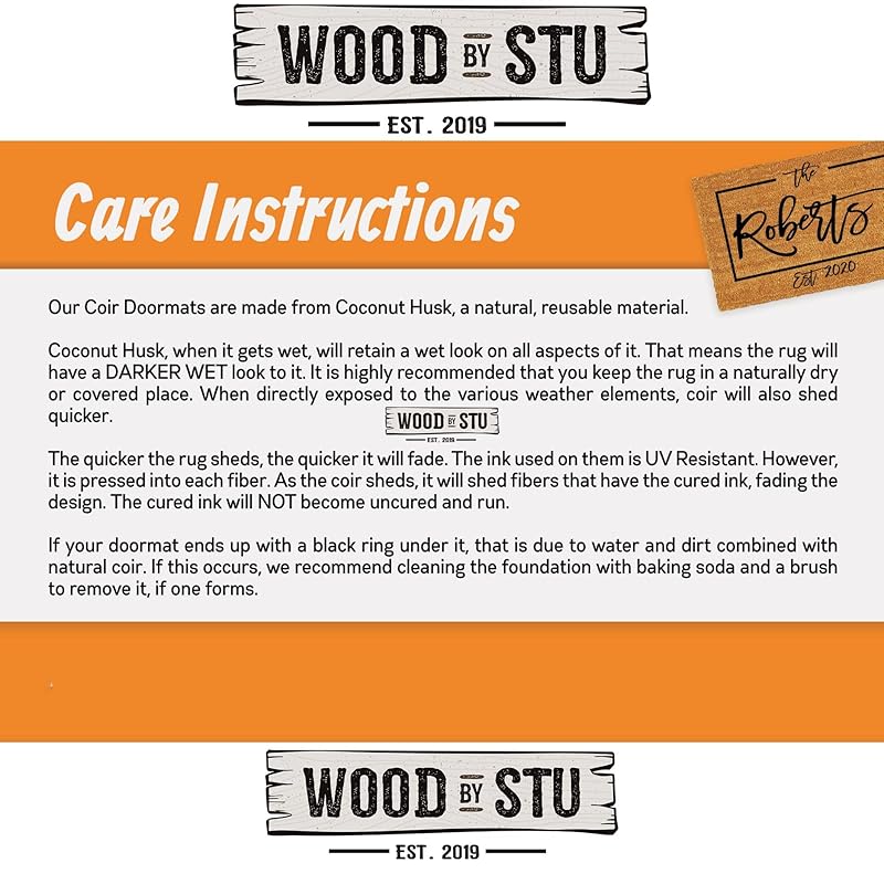French Bulldog Coconut Coir Personalized Doormat, Frenchie Custom Welcome Mat, Housewarming Gift, Last Name Door Mat, Closing Gift, Dog Lover Entryway Rug 1172-Ruum Studio Home