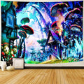 Delur Fantasy Forest Tapestry Enchanted Forest Mystical Magical Tree Tapestry Psychedelic Abstract Nature Landscape Wall Hanging Headboard for Bedroom Living Room Home Decor (59.1" x 78.7")-Ruum Studio Home