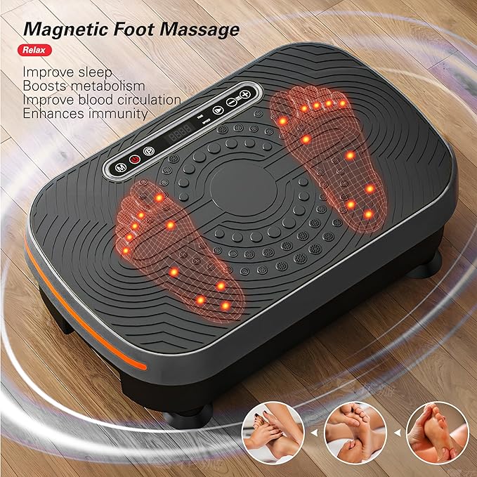 soges Vibration Plate Exercise Machine, Vibrating Exercise Equipment for Whole Body, Vibrate Plate for Home Fitness Workout, Weight Loss, Training-Ruum Studio Home