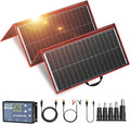 DOKIO 300W Portable Foldable Solar Panel Kit (21x40in, 17lb), with Separate Controller and Dual USB, Monocrystalline Charger for 12V Batteries, Power Stations, RV Camping Emergency Use-Ruum Studio Home