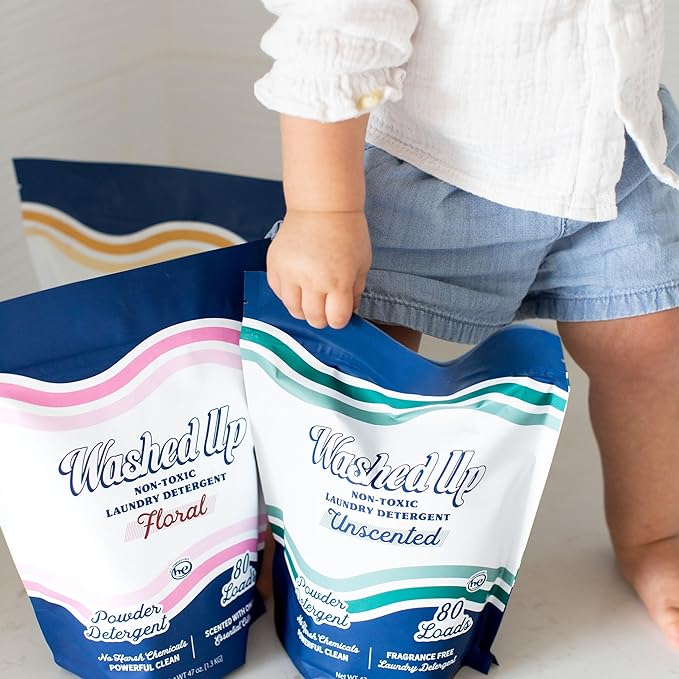 Floral Laundry Detergent Powder | Only 100% Pure Essential Oils | Safe for Sensitive Groups | Powerful Clean | Plant & Mineral-Based | Made in USA-Ruum Studio Home