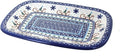 Blue Rose Polish Pottery Noel Nights Medium Rectangular Serving Platter-Ruum Studio Home