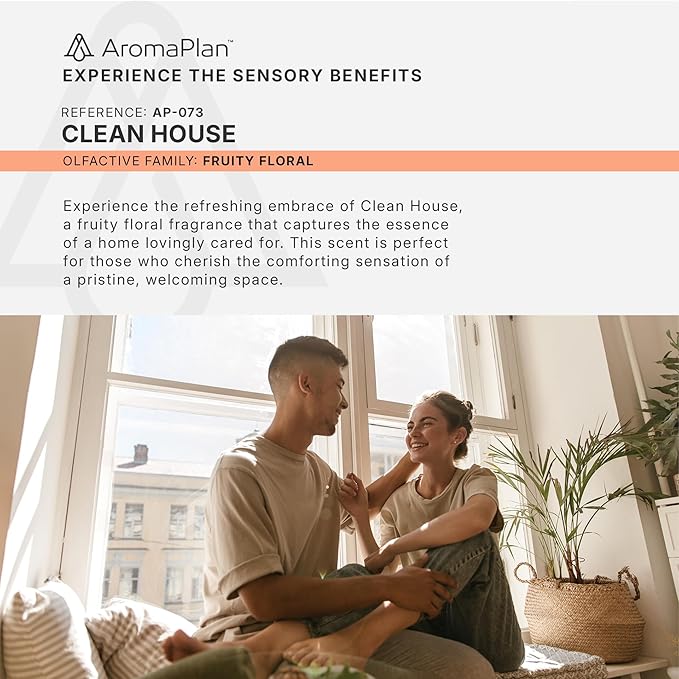 Aromaplan Scents, Clean Smelling Essential Oils, Clean House (5 Fl Oz /148ml)-Fresh Scent Essential Oil for Diffuser, USA Fragrance, Bigger Bottle, Bolder Aroma & Longer Lasting-Ruum Studio Home