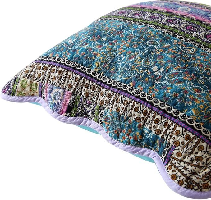 NEWLAKE Striped Jacquard Style Cotton Throw Pillow Covers (2 Pieces, 18X18 Inch)-Ruum Studio Home