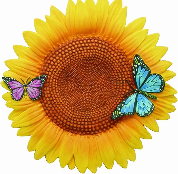 Spoontiques - Garden Décor - Sunflower Stepping Stone - Decorative Stone for Garden-Ruum Studio Home