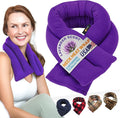 SunnyBay Microwave Heating Pad, Microwavable Heated Neck and Shoulder Wrap with Lavender, Soothing Pillow Hot & Cold Bean Bag, Aroma Warmer for Pain Relief, 26x5 Inches, 2.5 lbs, Purple-Ruum Studio Home