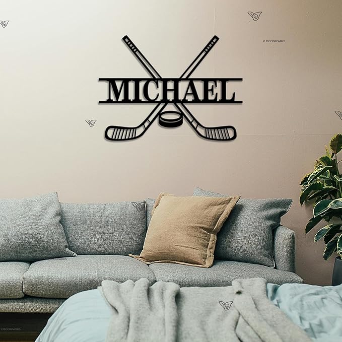 Custom Field Hockey LED Wall Sign – Personalized Name Sign Light Up, Sports Neon Signs For Wall Decor, Field Hockey Decor for Girls, Players, Fans, Teams-Ruum Studio Home