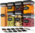 Chef's Path Airtight Food Storage Containers Set for Home Organization - 7 Piece Largest Flip Lock Set w/more Capacity - BPA Free Plastic Dry Food Storage Containers with Lids-Ruum Studio Home