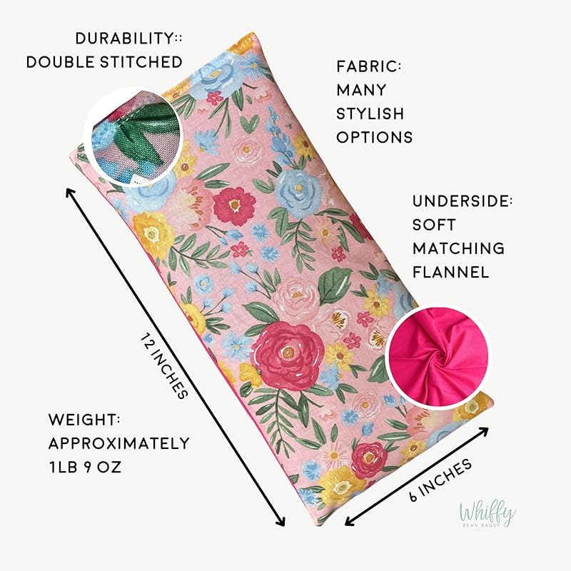 Large Microwave Heating Pad with Flax Seed, Scented or Unscented, Good For Back Pain or Cramps, Moist Heat Therapy or Ice Pack, Microwavable Bean Bag, 6" x 12" (Mushroom, Lavender)-Ruum Studio Home