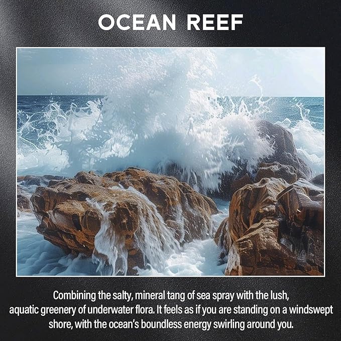 Ocean Reef Candle, 9oz Scented Candle for Men, Scented Candles for Home, Gifts for Men, Personalized Blessing Minimalist Men's Gifts-Ruum Studio Home