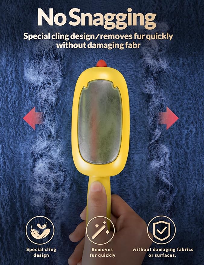 Reusable Lint Remover,Lint Brush,Pet Hair Removal Tool for Clothes,Couch,Car and Laundry,Portable,Washable Pet-Hair Remover for Cats and Dogs,Lints Brush with Cover,No Need Sticky Lint Roller Refills-Ruum Studio Home