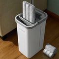 JOYMOOP Mop and Bucket with Wringer Set, Hands Free Flat Floor Mop and Bucket, with 3 Washable Microfiber Pads, Wet and Dry Use, Floor Cleaning System-Ruum Studio Home