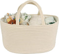 Diaper Caddy Organizer Cotton Rope Baby Basket Nursery Storage and Portable Tote Bag for Car Ideal Baby Shower Gifts and Registry Must-Have for Newborn Essentials beige-Ruum Studio Home