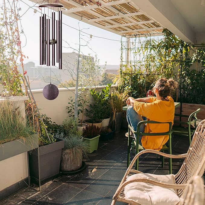 Wind Chimes for Outside, 36'' Wind Chime Outdoors Deep Tone Unique Wind Chimes Outdoor Clearance, Gifts for Mother's Day/Housewarming/Christmas-Ruum Studio Home