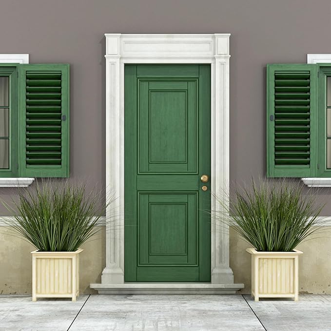 16PCS 17.3" Fake Plants Artificial Wheat Grass Greenery Plastic Plants Fake Grass Artificial Plants for Outdoor Decor Artificial Grass Plant with Greenery Stems for Indoor Home Decoration-Ruum Studio Home