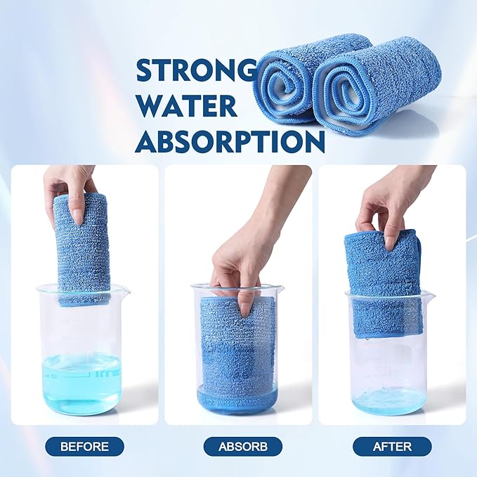 3 Pack Microfiber Mop Pads, Mop Replacement Pads Refills Floor Spray Mop Pads Wet Moping Pads Refill Reusable Pads Suitable for All Spray Mops Cleaning-Ruum Studio Home