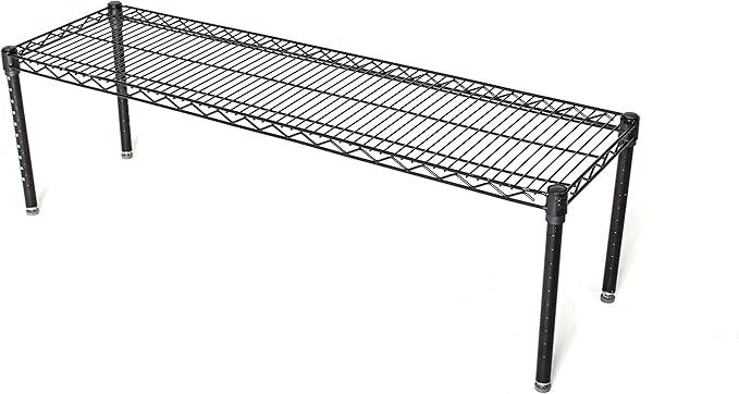 Omega Products Corporation 24" Deep x 30" Wide x 14" High Black Stationary Dunnage Rack-Ruum Studio Home
