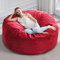 Hobestluk 5FT Bean Bag Chair Giant Bean Bag Chairs for Adults Large Bean Chairs with Removable Cover, Beanbag Chair with Filler, Adult Bean Bag Chairs for Living Room, Bedroom-Ruum Studio Home