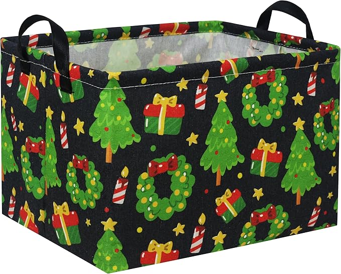 HIYAGON Rectangular Basket Box Organizer for Families - Baby Storage Bin for Boy and Girls - Christmas Room Decor-Ruum Studio Home