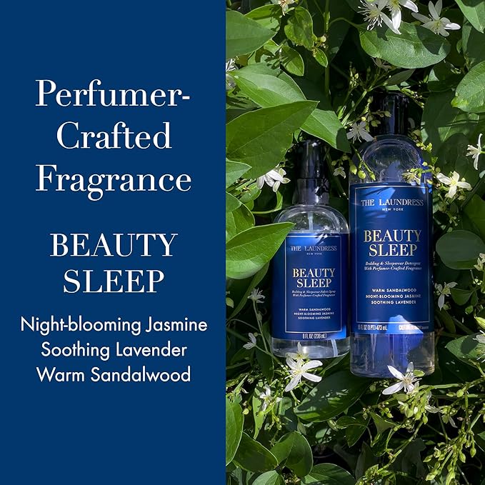 The Laundress Beauty Sleep Fabric Spray, Wrinkle Release Spray, Pillow Spray, Fabric Refresher, Upholstery and Linen Spray, Tranquil Comforting Inspired Scent, 8 Fl Oz-Ruum Studio Home