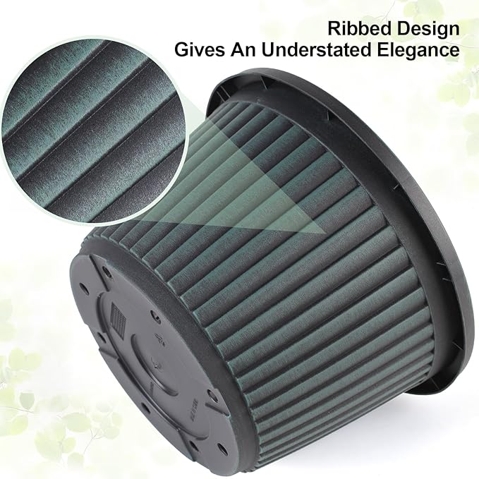 10 Inch Planter-Pots-for-Plants-Indoor-Outdoor, 4 Pack Plastic Flower Pots with Saucer & Drainage Holes, Modern Decorative Resin Garden Pots-Ruum Studio Home