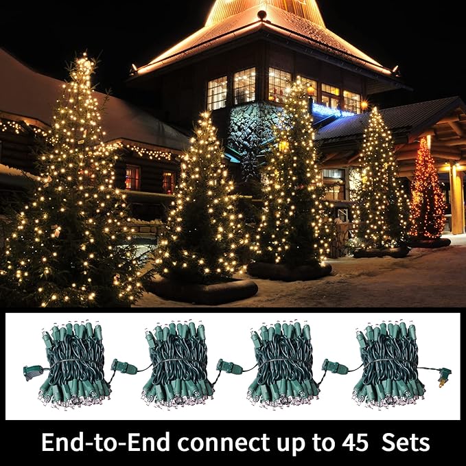 100 Count Warm White - String Lights - 21.6FT LED Christmas Lights, Mini led Lights for Indoor Outdoor Home Holiday Party Wedding Independence Day Decoration-Ruum Studio Home