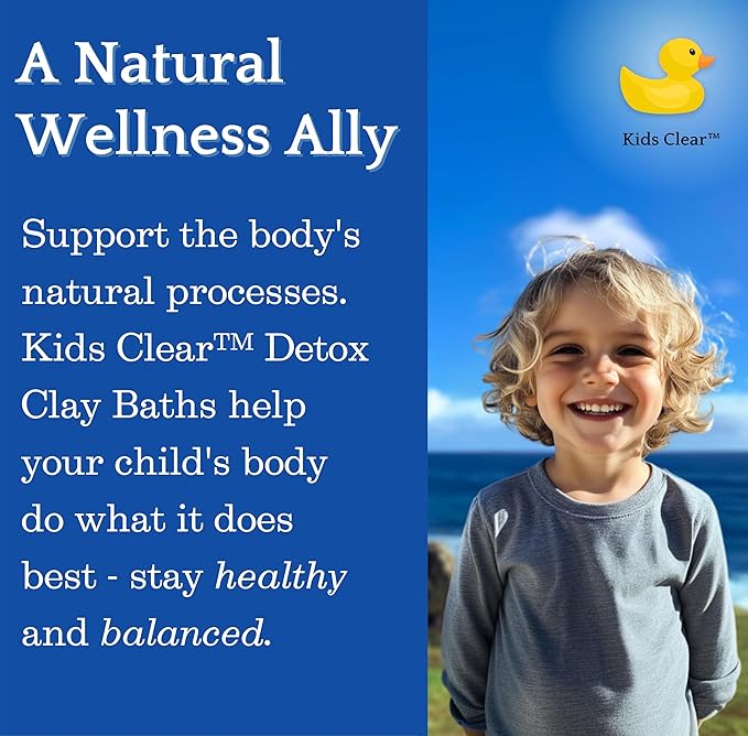 Kids Clear Detox Clay Bath, 100% Pure Sodium Bentonite - Cleansing and Purifying, by -Evenbetternow LLC – 2.5 lb (40 oz) Standard Size-Ruum Studio Home