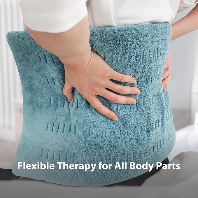 GOQOTOMO Heating Pad Fast-Heating Technology for Back/Waist/Abdomen/Sh-oulder/Neck Pain and Cramps Relief - Moist and Dry Heat Therapy with Auto-Off Hot Heated Pad by-HF-G-Ruum Studio Home