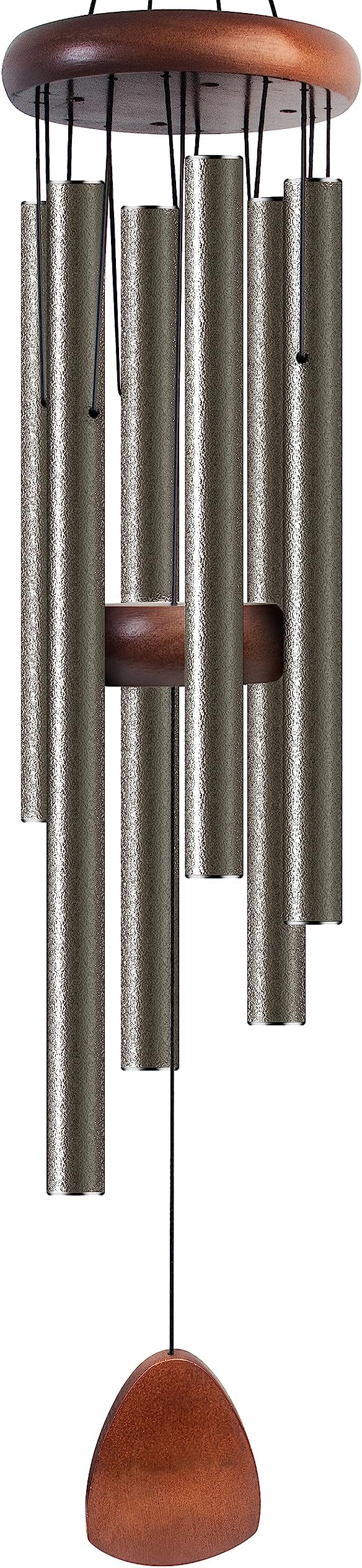 Large Aluminium Wind Chimes 37 Inches to Create a Zen Atmosphere Suitable for Outdoor, Garden, Patio Decoration. Classic Wind Chimes with Wind Catcher Suitable as A Gift for Unisex(Copper)-Ruum Studio Home