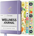 Life & Apples Wellness Journal Planner – Food Log, Fitness Tracker, Habit Tracker, Weight Loss Journal for Diet Tracking and Health Goals, Undated, Size A5 Lavender-Ruum Studio Home