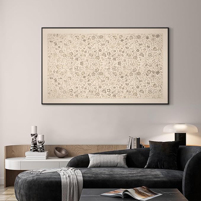 SIGNWIN 30"x60" Extra Large Framed Wall Art Vintage Botanical Sketch with Detailed Floral Pattern, Classic Nature Illustration for Home Living Room Bedroom Decor (Frame Assembly Required)-Ruum Studio Home