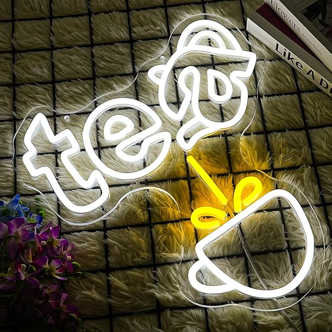 Tea Neon Sign Teapot LED Neon Light White Tea Bar Neon Sign Decor Hanging for Coffee Station, Teahouse, Restaurants, Home, Farmhouse, Kitchen Decoration-Ruum Studio Home