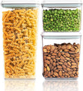 Pop Top Food Storage Containers, Leakproof Pantry Food Storage Containers, Kitchen Storage Containers with Lids Airtight 3-Piece - 3.5Qt/2.1Qt/1.3Qt-Ruum Studio Home