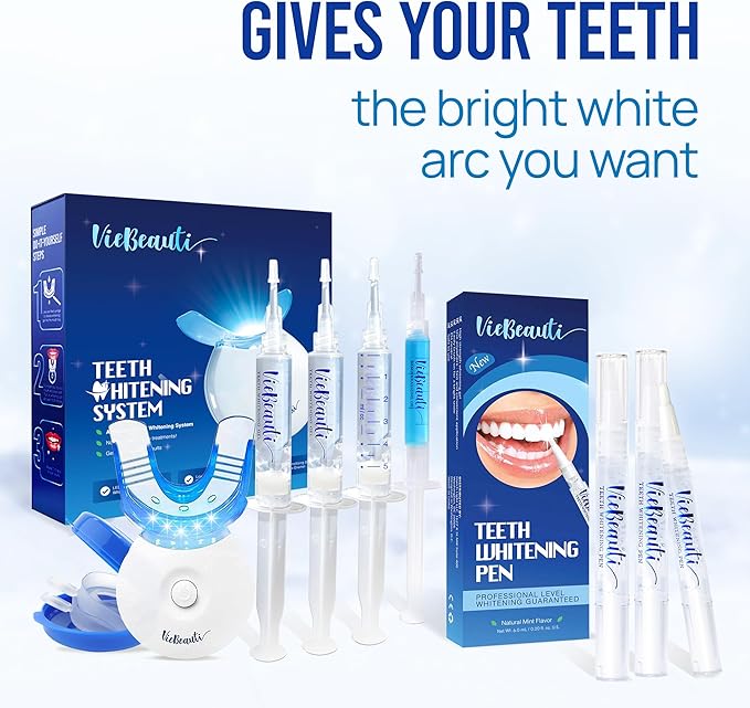 VieBeauti Teeth Whitening Pen (3 Pcs), 30+ Uses, Effective, Painless, No Sensitivity, Travel-Friendly, Easy to Use, Beautiful White Smile, Mint Flavor-Ruum Studio Home