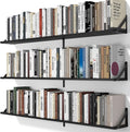 Heimlove 48 Inch Large Wall Bookshelves Set of 3, Wall Mounted Bookshelves,Heavy Duty Wooden Shelves for Living Room,Bedroom,Kitchen,Laundry Room Storage & Decor-Ruum Studio Home