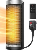 Dreo Space Heater for Bathroom and Indoor, 70°Oscillating, 5 Modes, Remote for Home Bedroom, 12H Timer, with ALCI Safety Plug-Ruum Studio Home