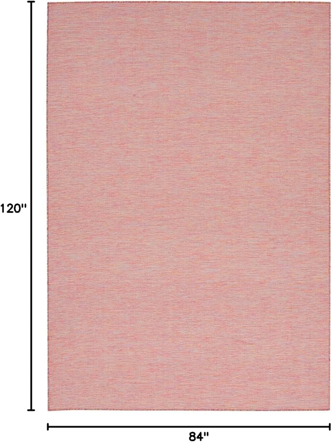 Nourison Home Positano Indoor/Outdoor Rainbow 7' x 10' Area Rug, Easy Cleaning, Non Shedding, Bed Room, Living Room, Dining Room, Backyard, Deck, Patio (7x10)-Ruum Studio Home