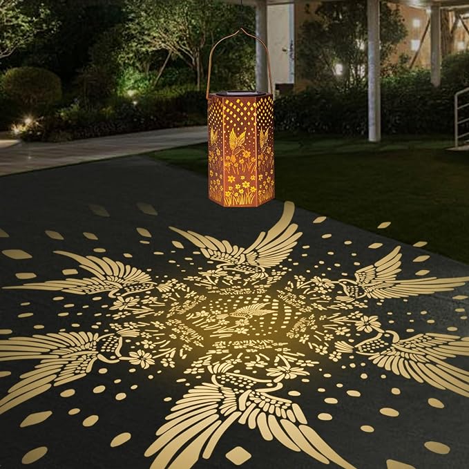 Birthday Gifts for Women Hummingbird Solar Lights Outdoor - Gifts for Mom, Mothers Day Gifts Solar Lanterns Outdoor Waterproof Garden Decoration for Outside, Outdoor, Patio, Yard, Lawn-Ruum Studio Home