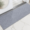 LUMI Ultra Thin Door Mat for Entryway,18"x59" Low Profile Non Slip Rubber Backing Indoor Doormat, Easy Clean Welcome Entrance Mat for Inside House, Patio,Light Grey-Ruum Studio Home