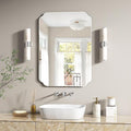 Bathroom Mirrors for Over Sink, Frameless Mirrors for Wall, 20x28 Inch Beveled Bathroom Mirror, Bathroom Vanity Mirror for Bedroom Living Room Entryway Home Decor-Ruum Studio Home