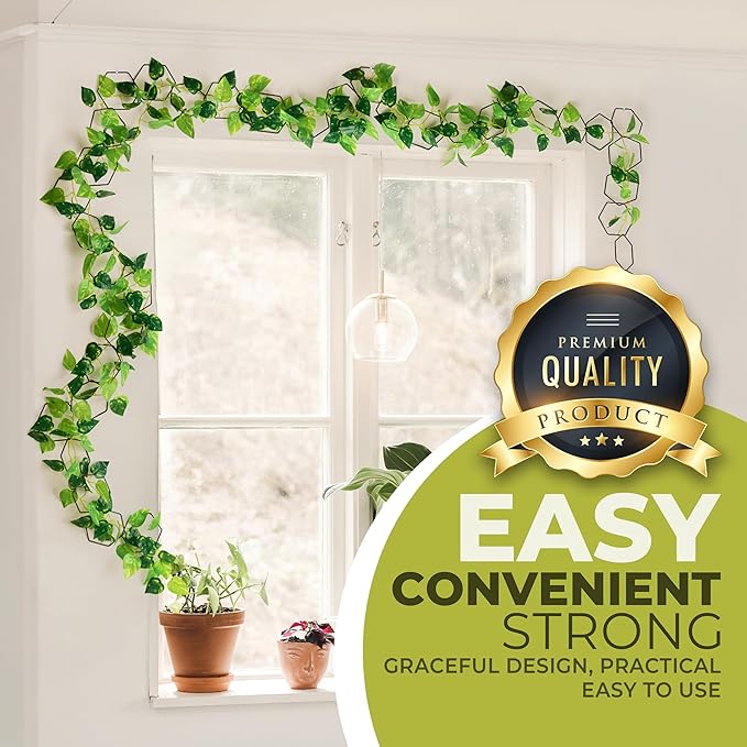 Chain Trellis for Climbing Plants - Indoor & Outdoor House Plant Accessories for Monstera, Pothos, Ivy, and More | Garden Wall Trellis and Plant Vine Support - Houseplant Accessories and Plant Gifts-Ruum Studio Home