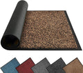Mibao Front Door Mat, Dirt Trapper Welcome Mat for Outdoor Indoor, Non-Slip Waterproof Doormat, Durable Machine Washable Low Profile Entry Rug for Back Door Outside Patio Porch, 72" x 48", Brown-Ruum Studio Home