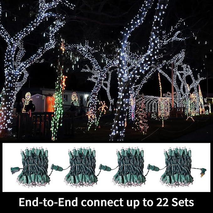 60 Count Cool White -String Lights - LED Christmas Lights, Mini led Lights for Indoor Outdoor Home Holiday Party Wedding Independence Day Decoration-Ruum Studio Home